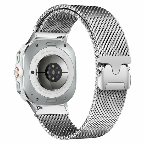 Milanese band met parachute sluiting - Zilver - Samsung Galaxy Watch 9 - 40mm / 44mm