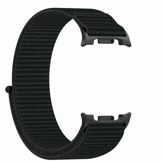 Sportloop nylon bandje - Zwart - Samsung Galaxy Watch 9 - 40mm / 44mm