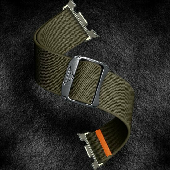Nylon Loop bandje - Groen - Samsung Galaxy Watch 9 - 40mm / 44mm