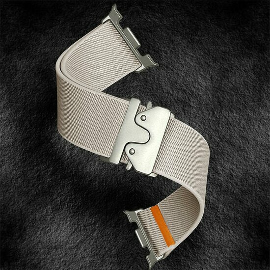 Nylon bandje met Parachute sluiting - Sterrenlicht - Samsung Galaxy Watch 9 - 40mm / 44mm