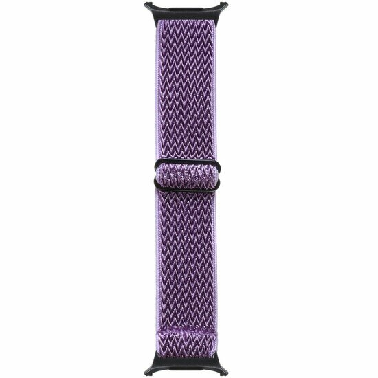 Elastische solo loop nylon bandje - Paars - Samsung Galaxy Watch 9 - 40mm / 44mm