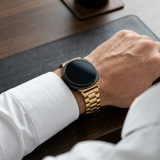 Stalen schakelband - Ros&eacute; goud - Samsung Galaxy Watch 9 - 40mm / 44mm