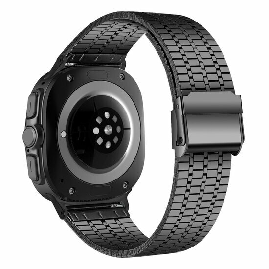 Stalen bandje - Zwart - Samsung Galaxy Watch 9 - 40mm / 44mm