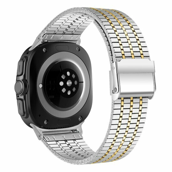Stalen bandje - Zilver met goud - Samsung Galaxy Watch 9 - 40mm / 44mm