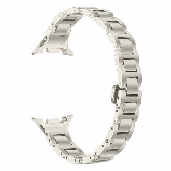 Slim fit stalen schakelband - Sterrenlicht - Samsung Galaxy Watch 9 - 40mm / 44mm