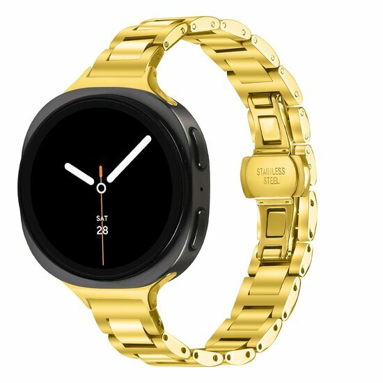 Slim fit stalen schakelband - Goud - Samsung Galaxy Watch 9 - 40mm / 44mm