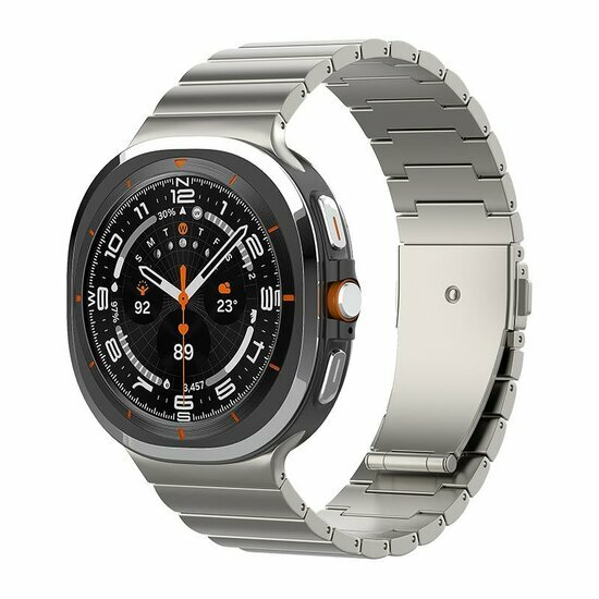 Titanium Luxe band - Titanium kleur - Samsung Galaxy Watch 9 - 40mm / 44mm