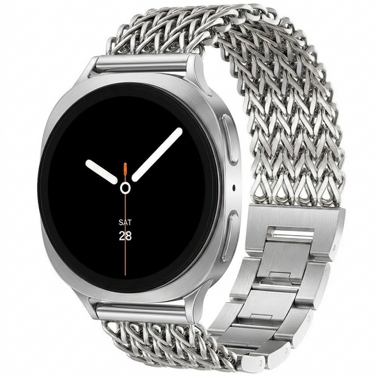 Gevlochten RVS band - Zilver - Samsung Galaxy Watch 9 - 40mm / 44mm