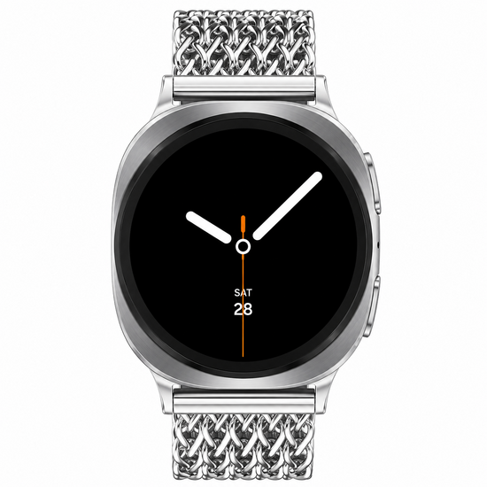 Gevlochten RVS band - Zilver - Samsung Galaxy Watch 9 - 40mm / 44mm