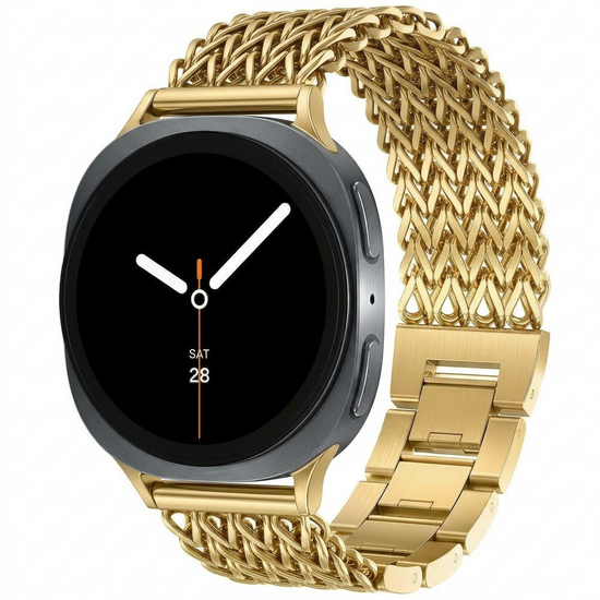 Gevlochten RVS band - Goud - Samsung Galaxy Watch 9 - 40mm / 44mm