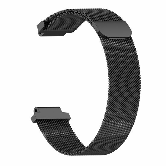 Milanese bandje - Small - Zwart - Garmin Approach S20