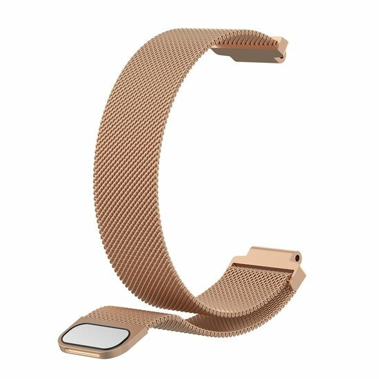 Milanese bandje - Small - Champagne goud - Garmin Approach S20