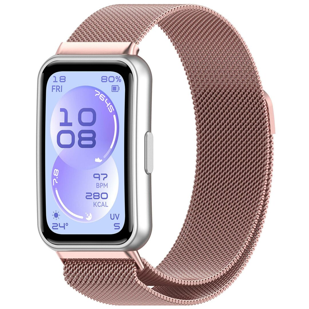 Milanese bandje - Ros&eacute; goud - Huawei Band 11 / 11 pro