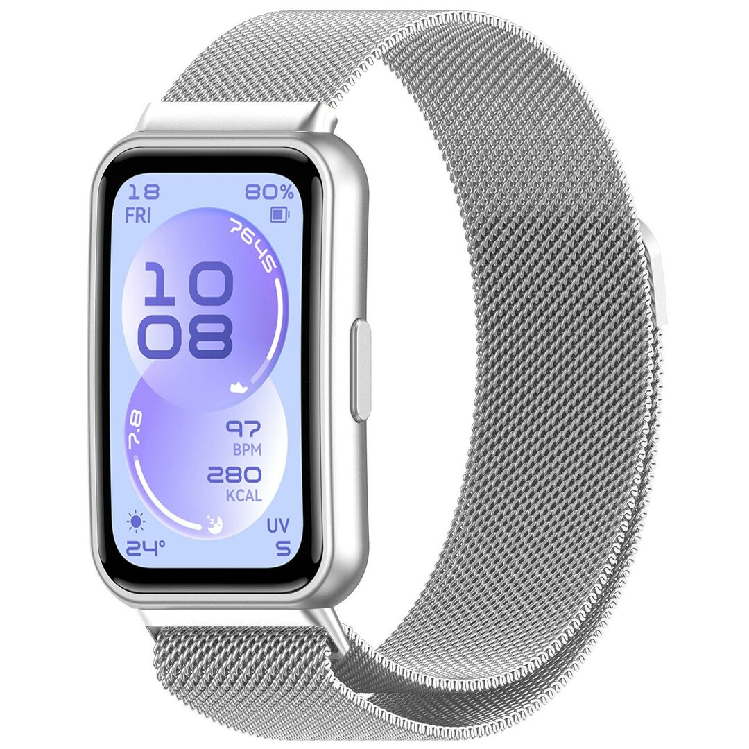 Milanese bandje - Zilver - Huawei Band 11 / 11 pro
