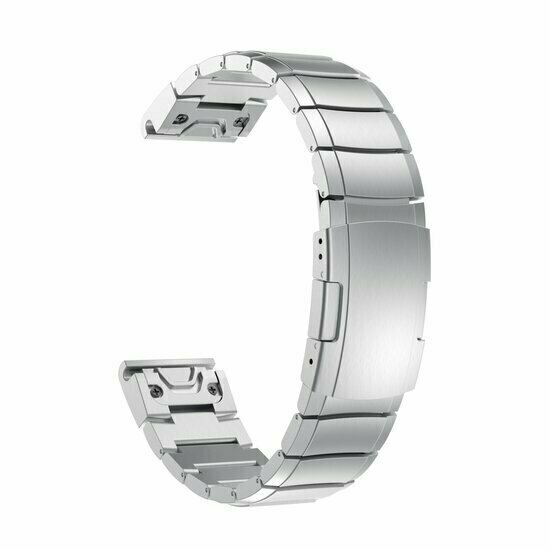 Stainless steel schakelband - Zilver - Garmin Fenix 9 / 9 pro - 47mm