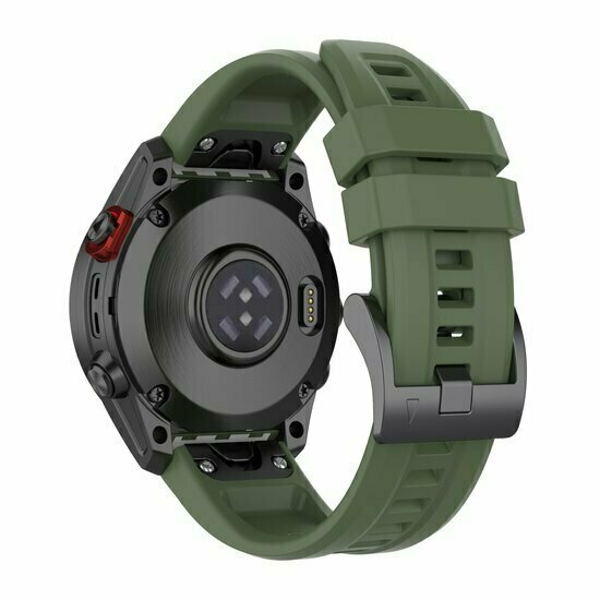 Siliconen sportbandje - Leger groen - Garmin Fenix 9 / 9 pro - 47mm