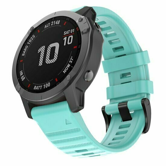 Siliconen bandje - Lichtblauw - Garmin Fenix 9 / 9 pro - 47mm