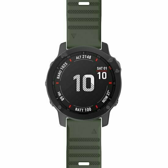 Siliconen bandje - Leger groen - Garmin Fenix 9 / 9 pro - 47mm