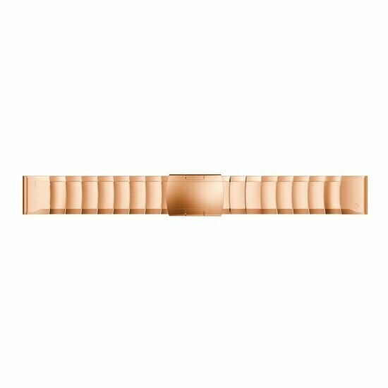 Stainless steel schakelband - Ros&eacute; goud - Garmin Fenix 9 / 9 pro - 43mm