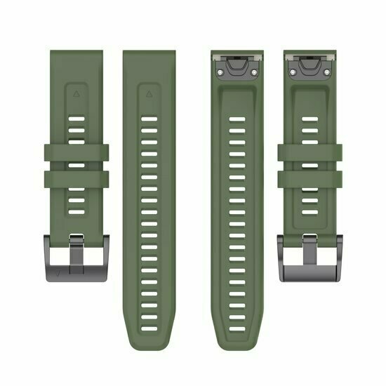 Siliconen sportbandje - Leger groen - Garmin Fenix 9 / 9 pro - 43mm