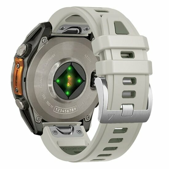 Siliconen bandje - Zandgrijs - Garmin Fenix 9 / 9 pro - 43mm