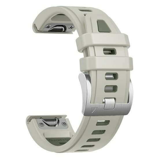 Siliconen bandje - Zandgrijs - Garmin Fenix 9 / 9 pro - 43mm