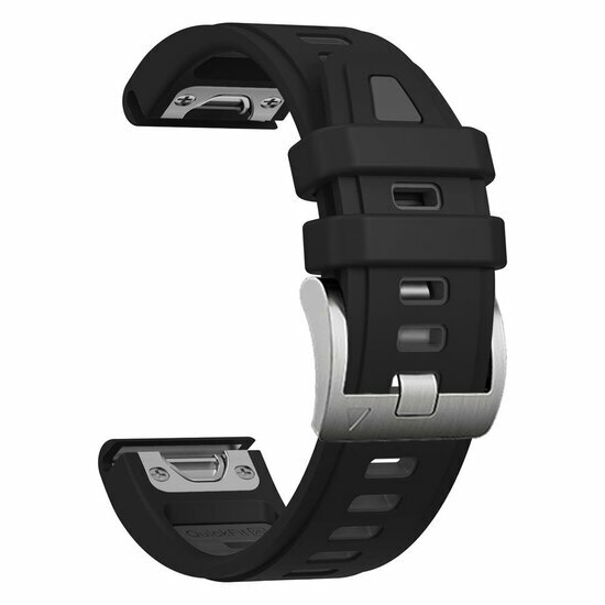 Siliconen bandje - Zwart - Garmin Fenix 9 / 9 pro - 43mm
