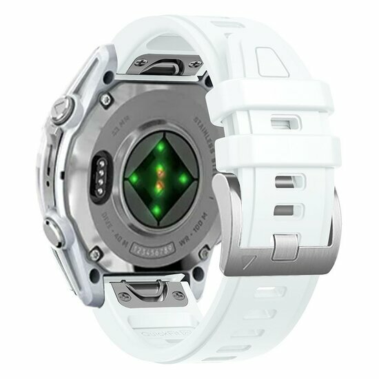 Siliconen bandje - Wit - Garmin Fenix 9 / 9 pro - 43mm