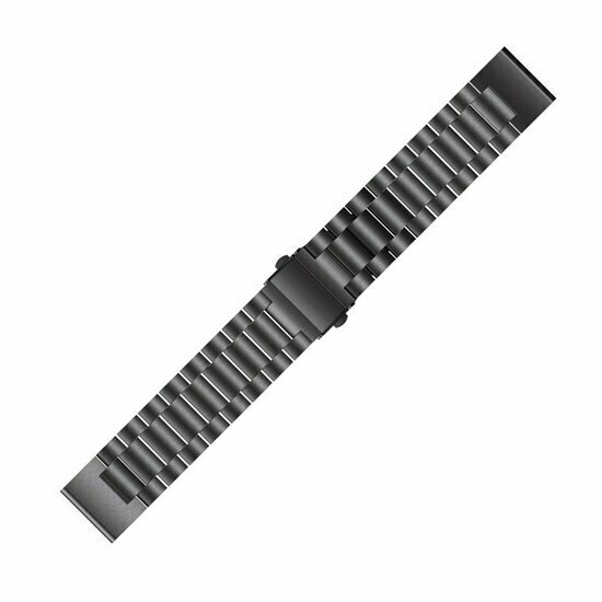 Stalen schakelband - Zwart - Garmin Fenix 9 / 9 pro - 51mm