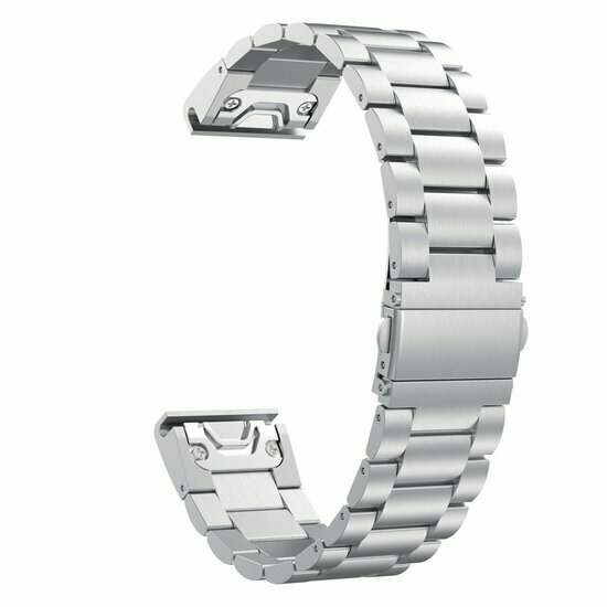 Stalen schakelband - Zilver - Garmin Fenix 9 / 9 pro - 51mm