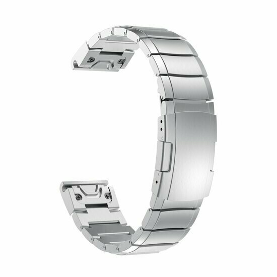 Stainless steel schakelband - Zilver - Garmin Fenix 9 / 9 pro - 51mm