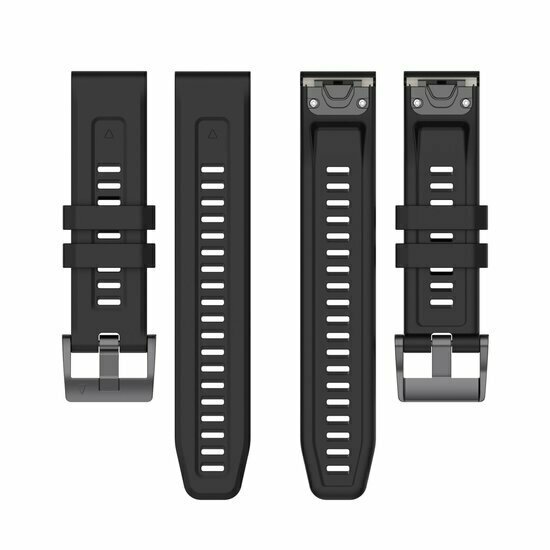 Siliconen sportbandje - Zwart - Garmin Fenix 9 / 9 pro - 51mm
