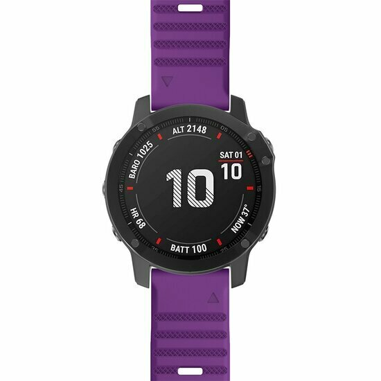 Siliconen bandje - Paars - Garmin Fenix 9 / 9 pro - 51mm