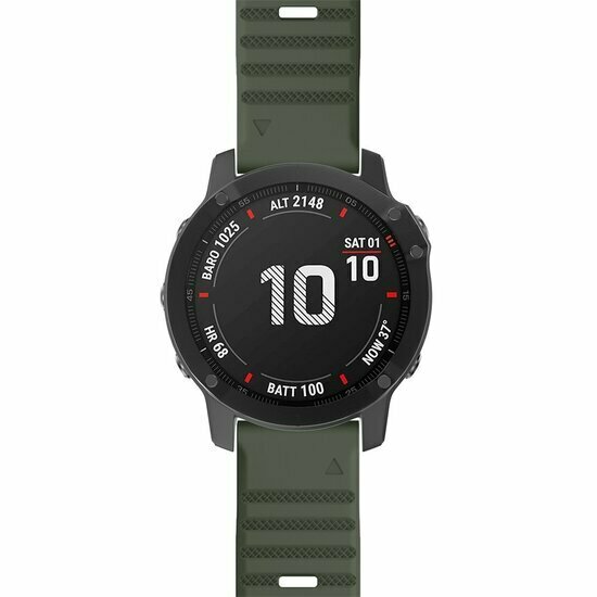 Siliconen bandje - Leger groen - Garmin Fenix 9 / 9 pro - 51mm