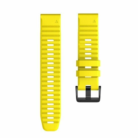 Siliconen bandje - Geel - Garmin Fenix 9 / 9 pro - 51mm