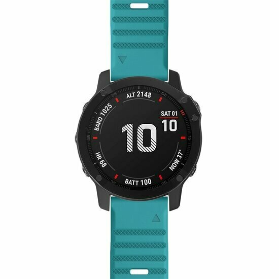 Siliconen bandje - Blauwgroen - Garmin Fenix 9 / 9 pro - 51mm