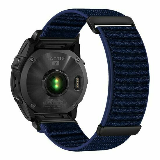 Nylon Sport Loop bandje - Donkerblauw - Garmin Fenix 9 / 9 pro - 51mm