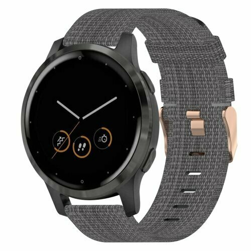 Huawei Watch GT 6 / GT 7 - 41mm  - Canvas nylon bandje - Donkergrijs