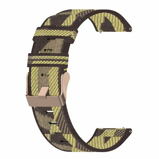 Huawei Watch GT 6 / GT 7 - 41mm  - Canvas nylon bandje - Geel