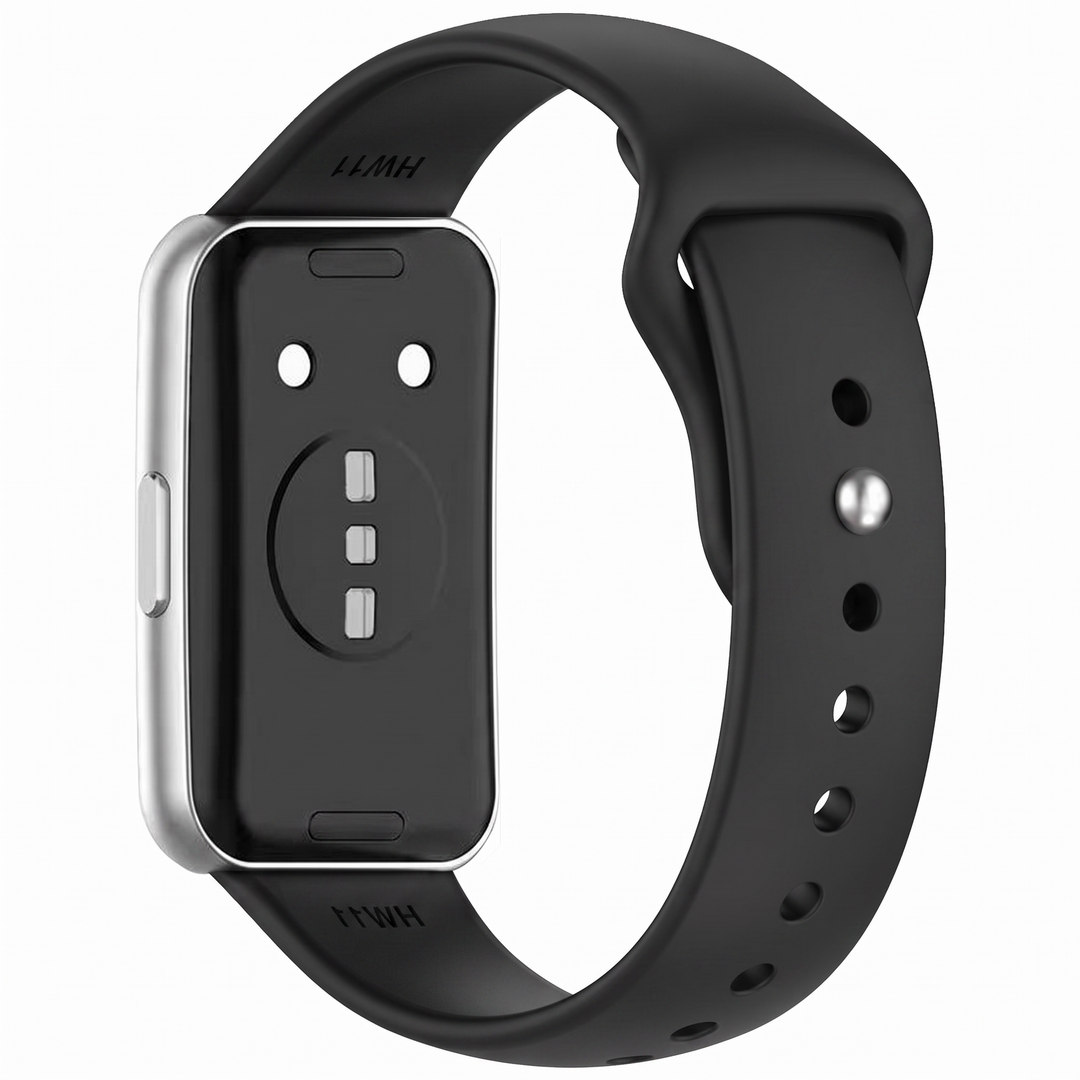 Siliconen bandje - Zwart - Huawei Band 11 / 11 pro