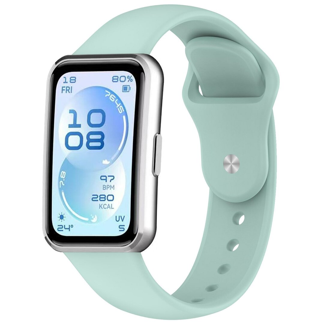 Siliconen bandje - Pastelgroen - Huawei Band 11 / 11 pro