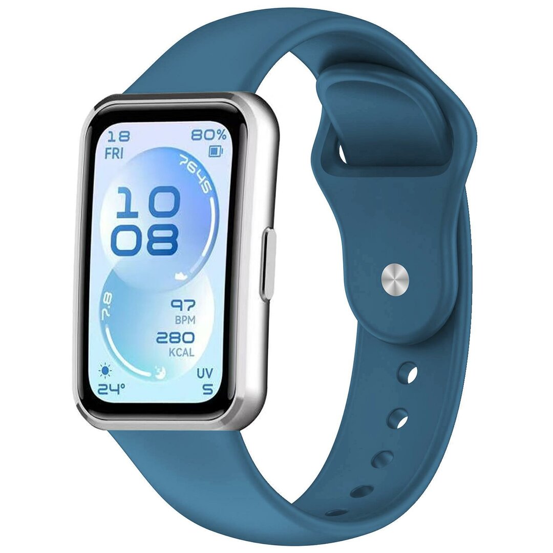 Siliconen bandje - Petrolblauw - Huawei Band 11 / 11 pro