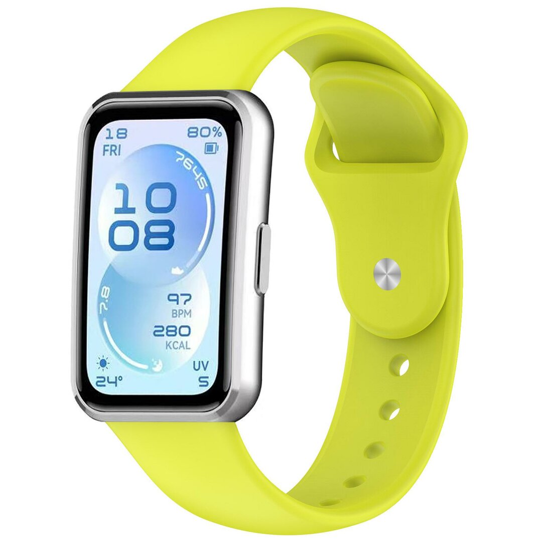 Siliconen bandje - Groen - Huawei Band 11 / 11 pro