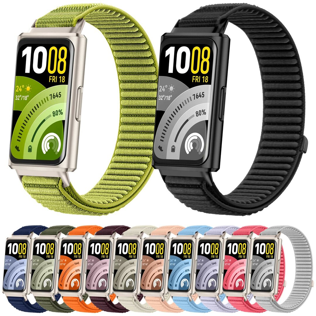 Nylon ribbelbandje - Pastel paars - Huawei Band 11 / 11 pro