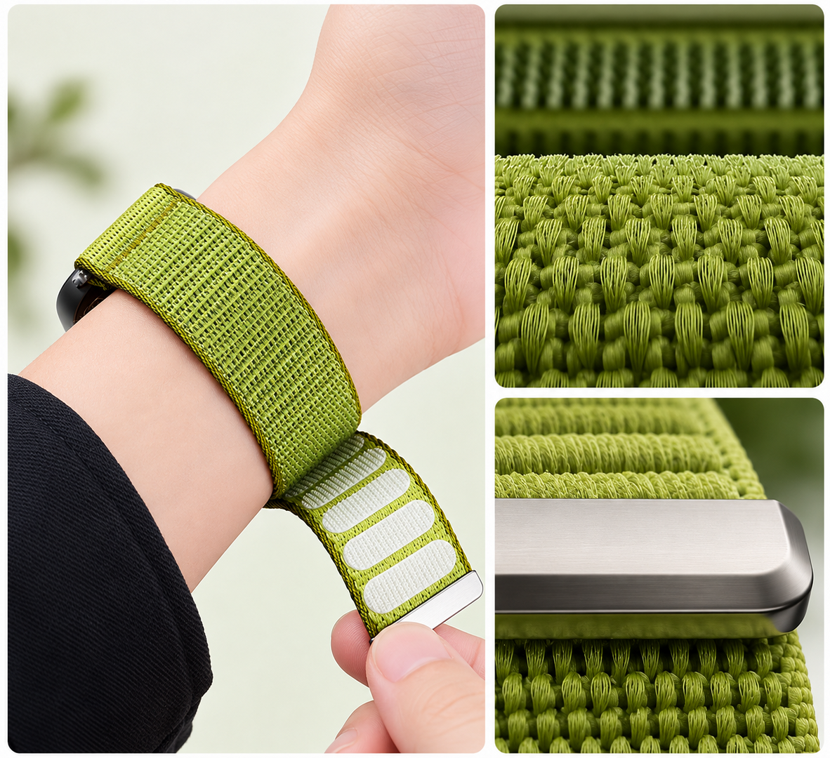 Nylon ribbelbandje - Donkerblauw - Huawei Band 11 / 11 pro
