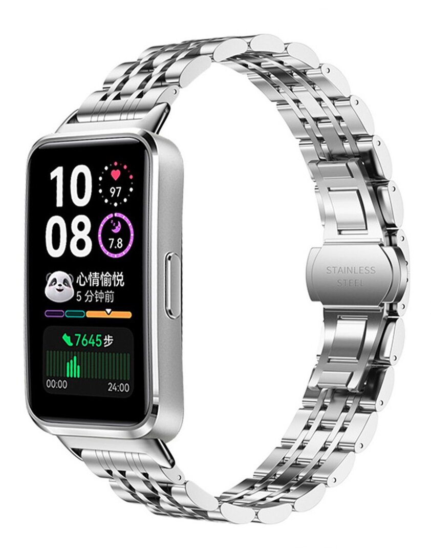 Schakelband van staal - Zilver - Huawei Band 11 / 11 pro