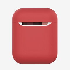AirPods 1/2 hoesje Liquid series - Siliconen - Rood - Schokbestendig