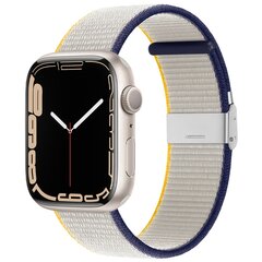Nylon bandje met klemsluiting - Wit - Geschikt voor Apple Watch 38mm / 40mm / 41mm / 42mm