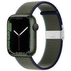 Nylon bandje met klemsluiting - Groen - Geschikt voor Apple Watch 38mm / 40mm / 41mm / 42mm