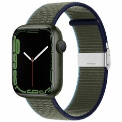 Nylon bandje met klemsluiting - Groen - Geschikt voor Apple Watch 44mm / 45mm&nbsp;/ 46mm / 49mm